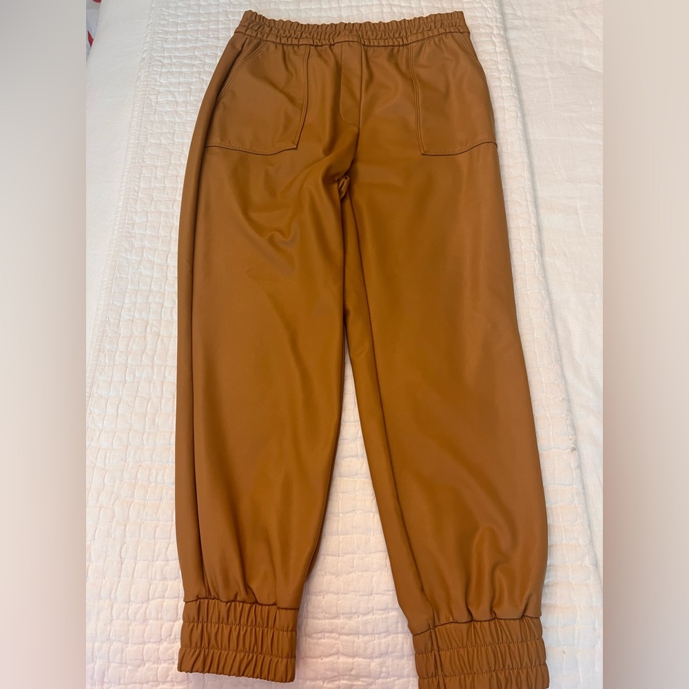 Express faux leather joggers Petite XS